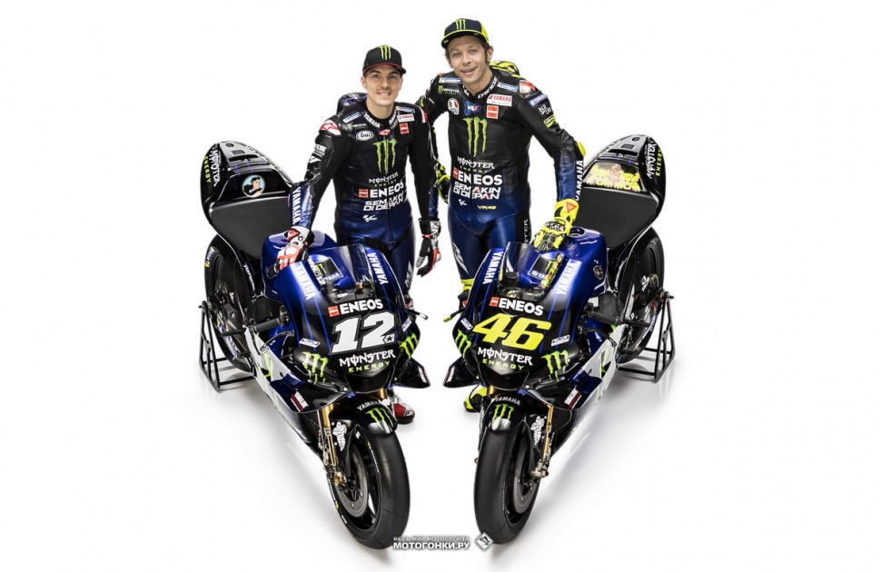 Monster Energy Yamaha MotoGP - Yamaha YZR-M1 (2019): Маверик Виньялес и Валентино Росси