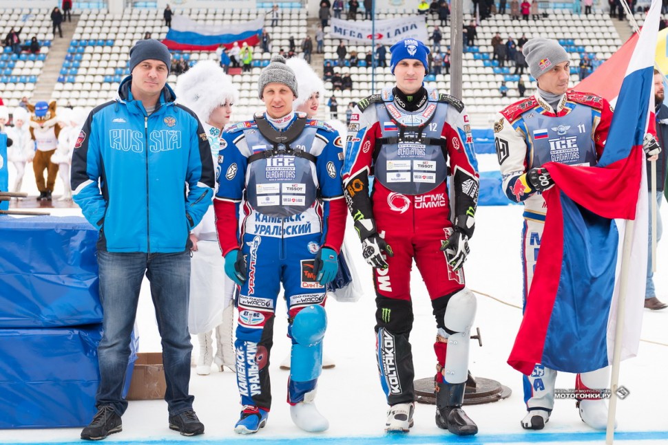 FIM Ice Speedway of Nations 2019: Сборная команда России. Фото: Денис Горностаев