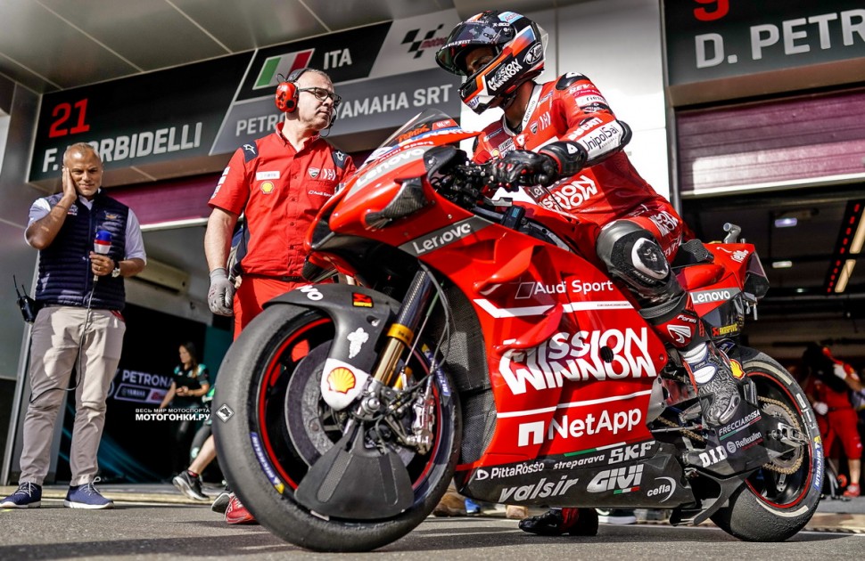 MotoGP QatarGP 2019: Данило Петруччи, Mission WInnow Ducati Team - тоже использовал спорные спойлеры на GP19
