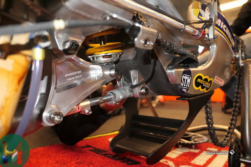 MotoGP AmericasGP - Аэродинамический спойлер на маятнике Aprilia RS-GP
