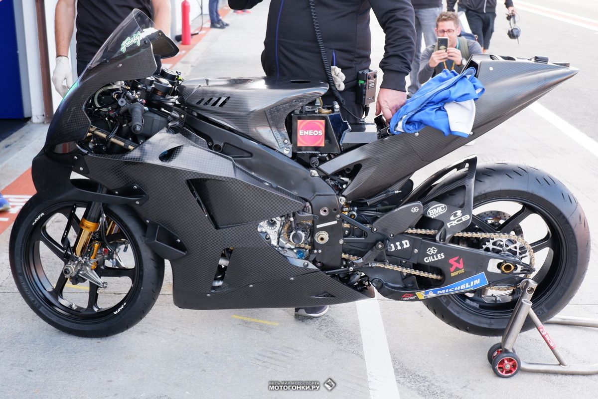 MotoGP-2023: Первые тесты нового сезона - IRTA Valencia - новая сборка Yamaha YZR-M1 Морбиделли со стандартным винглетом на IRTA MotoGP Valencia