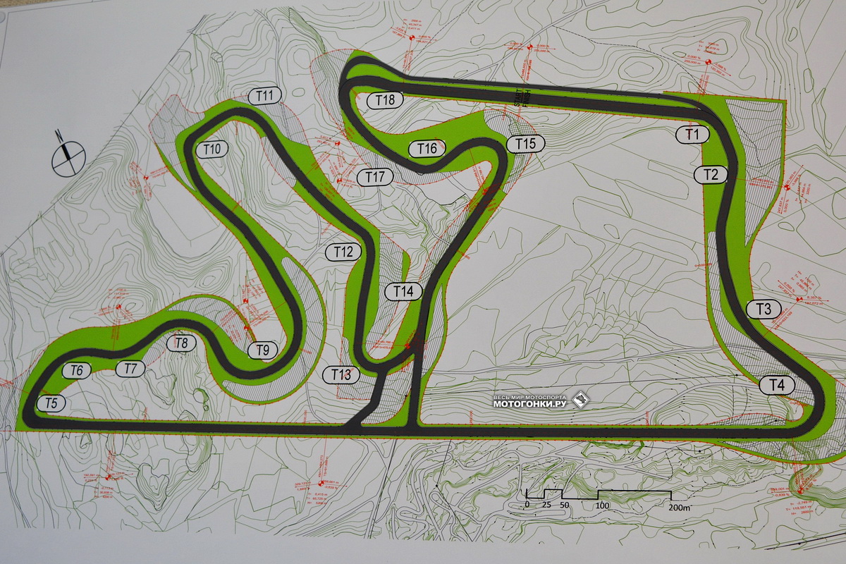 Тесты MotoGP на Kymiring - актуальная схема автодрома 