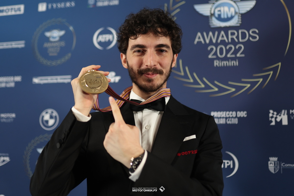 FIM Awards 2022: Франческо Баньяя, чемпион MotoGP