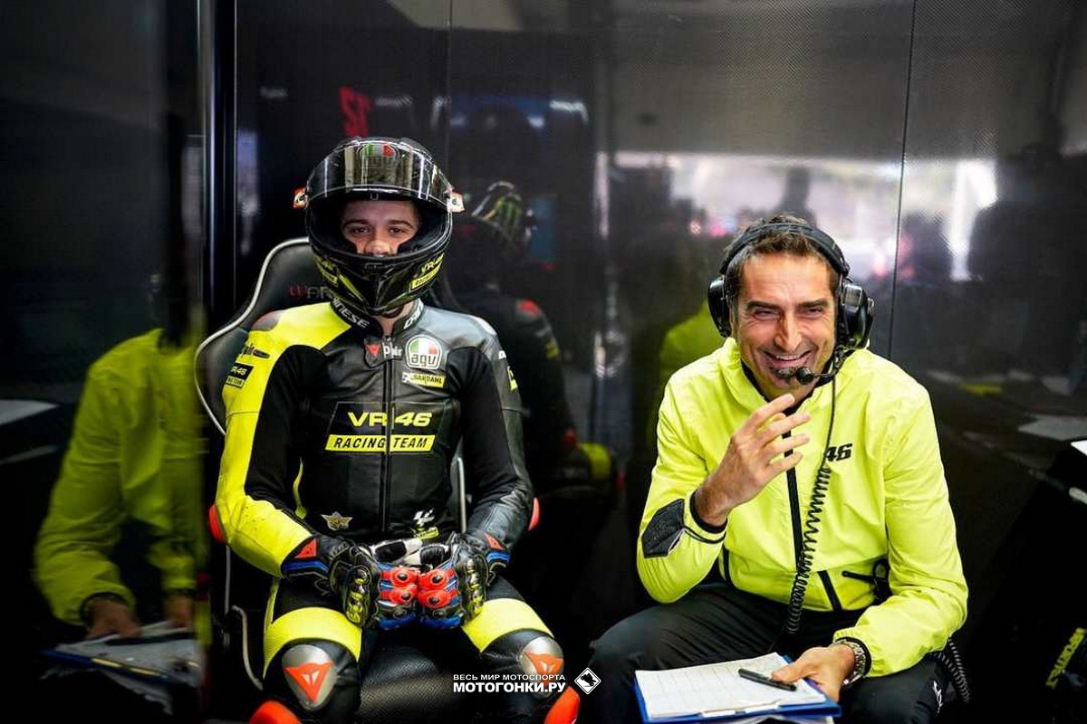 MotoGP 2023: VR46 Racing Team - Марко Беццекки и его шеф Маттео Фламиньи