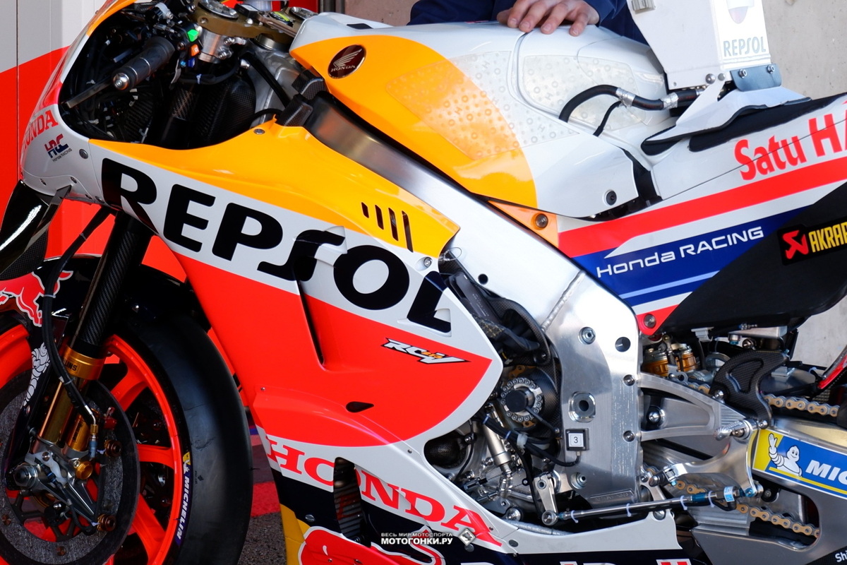 MotoGP-2023 - Эволюция и разработка Honda RC213V по ходу сезона: альтернативное шасси Марка Маркеса на тестах IRTA Portimao