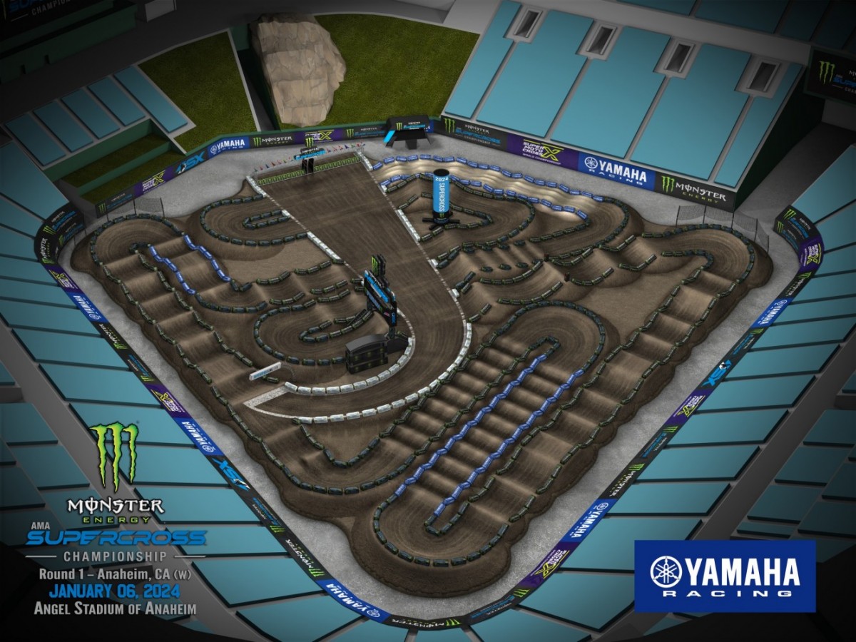 Трассы AMA Supercross 2024: 1 этап, Анахайм, Angel Stadium