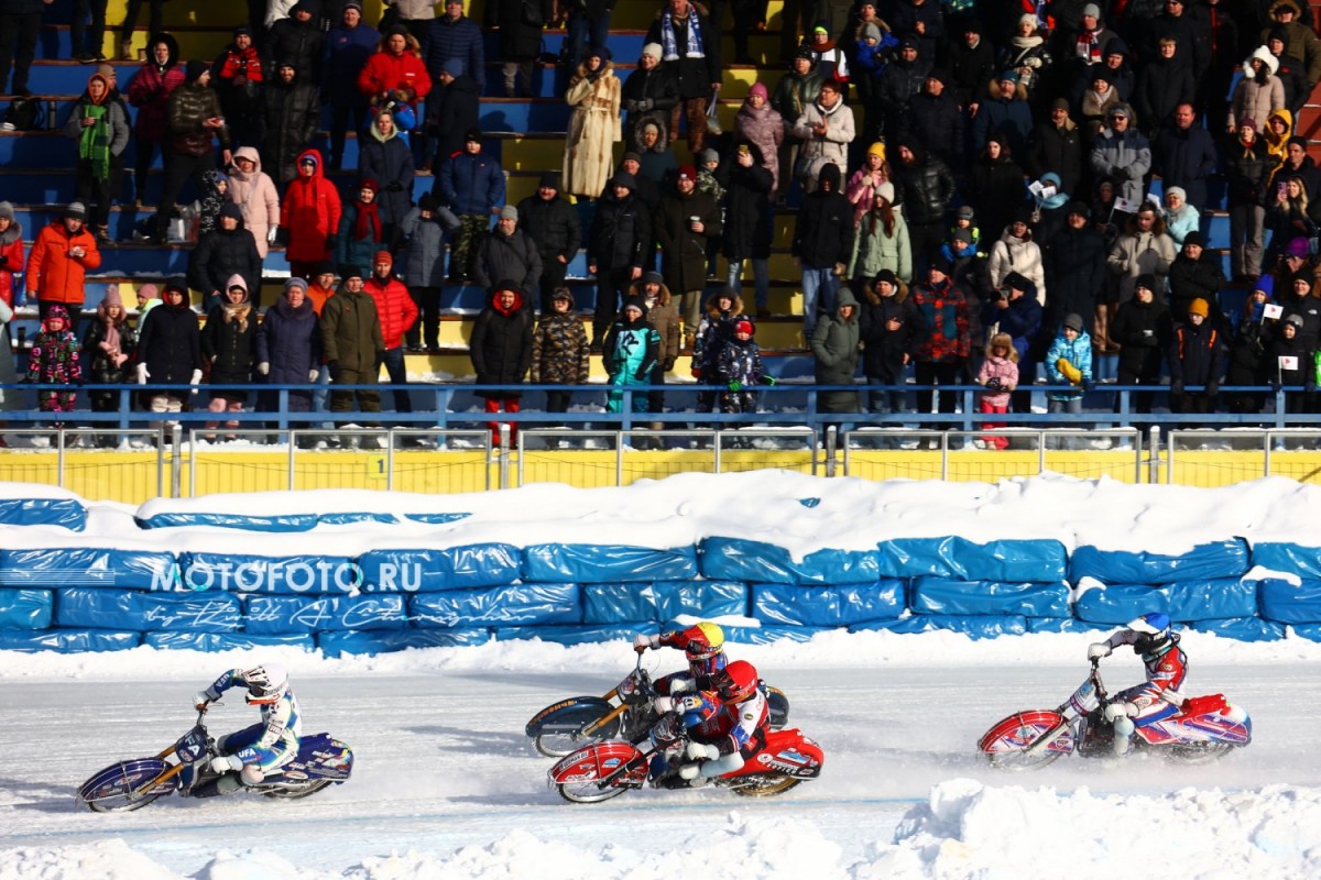 Красногорск 2024 - финал личного чемпионата России по мотогонкам на льду, стадион Зоркий