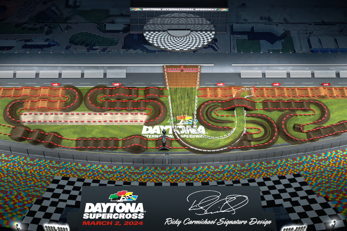 Трассы AMA Supercross 2024: 8 этап, Daytona International Speedway