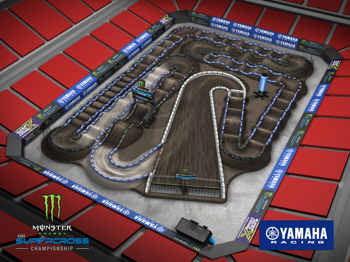 Все трассы AMA Supercross 2025: Tampa, Raymond James Stadium
