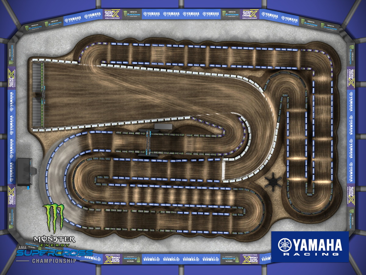 Все трассы AMA Supercross 2025: Detroit, Ford Field