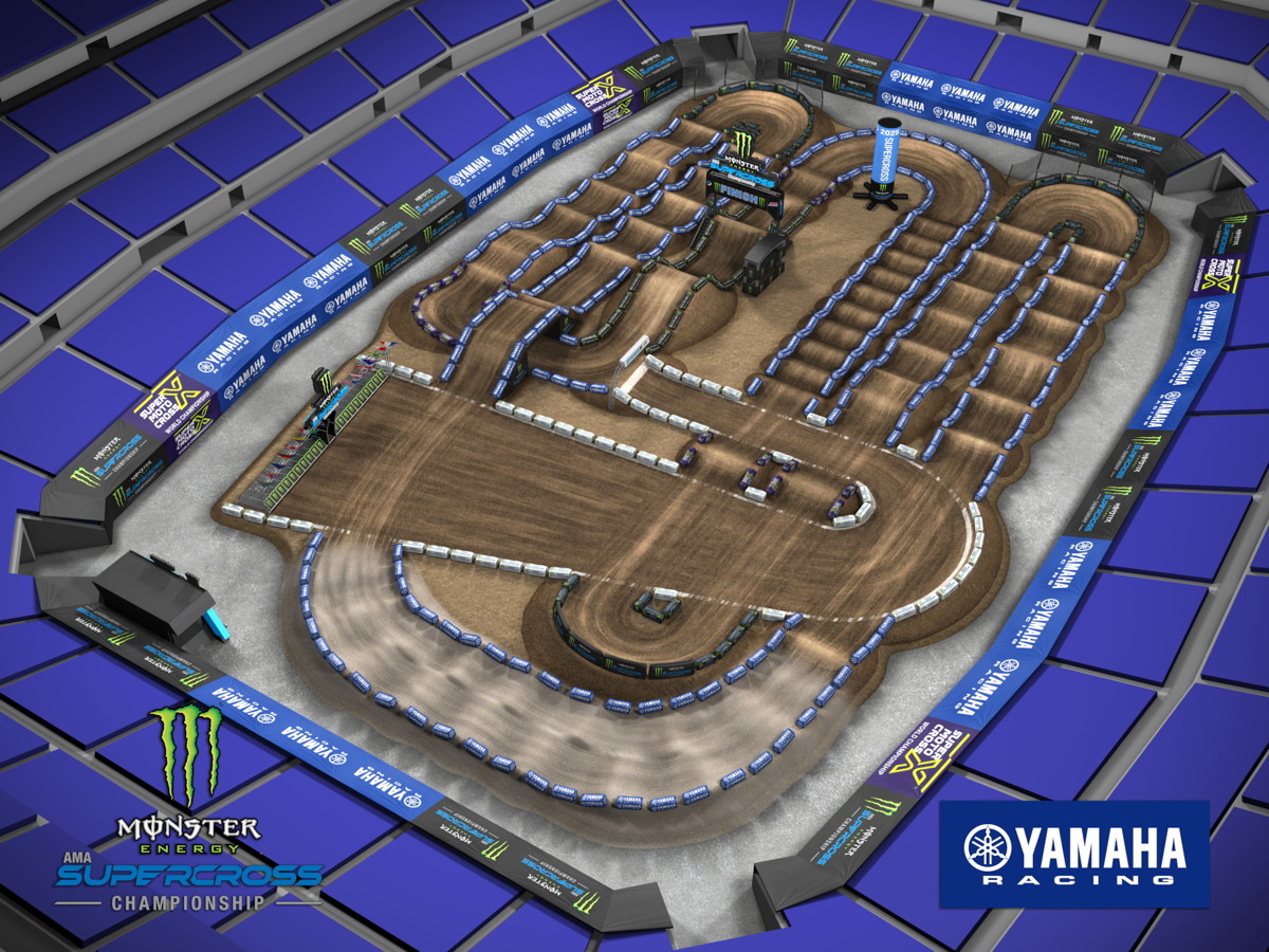 Все трассы AMA Supercross 2025: Indianapolis, Lucas Oil Stadium