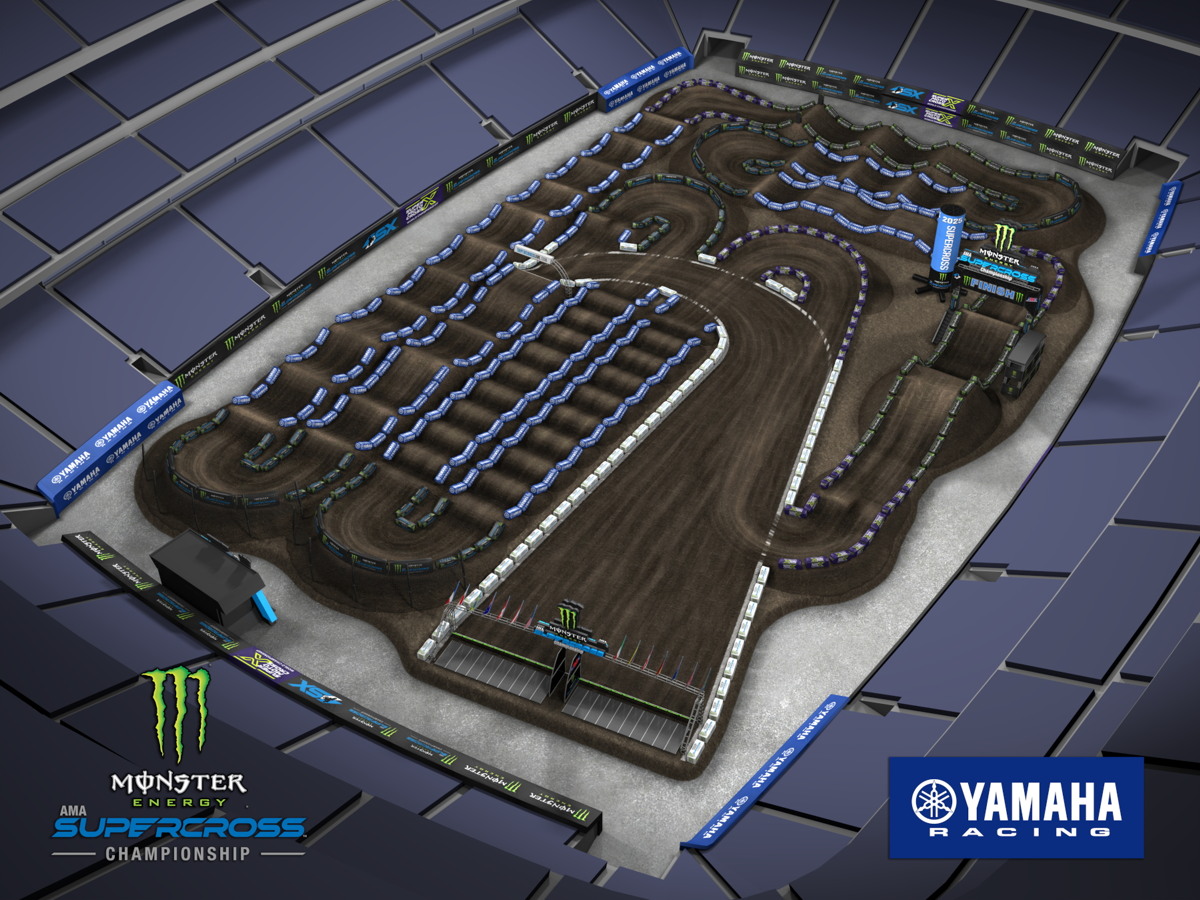 Все трассы AMA Supercross 2025: East Rutherford, MetLife Stadium