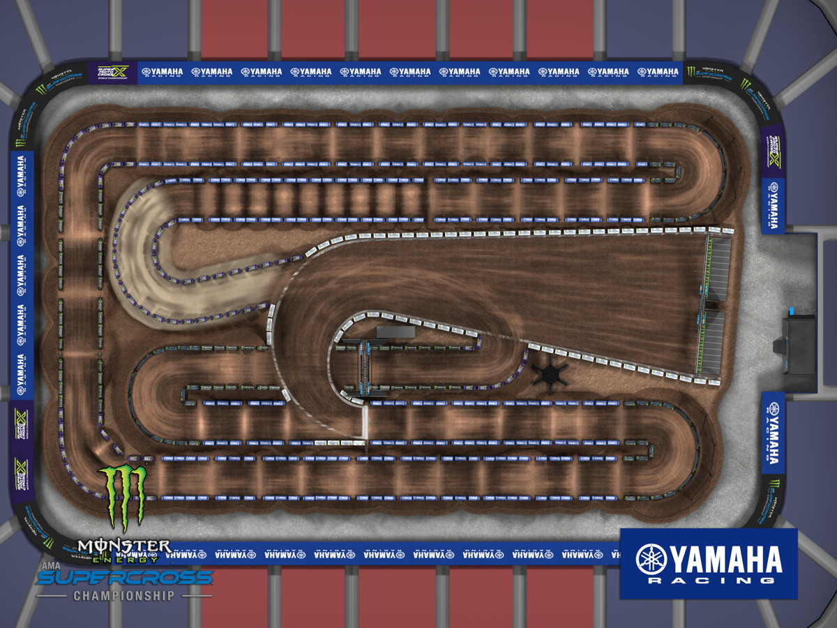 Все трассы AMA Supercross 2025: Salt Lake City, Rice-Eccles Stadium