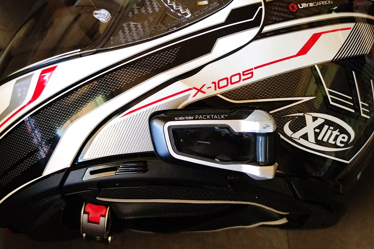 Установка Cardo Packtalk на X-lite X-1005 Ultra Carbon