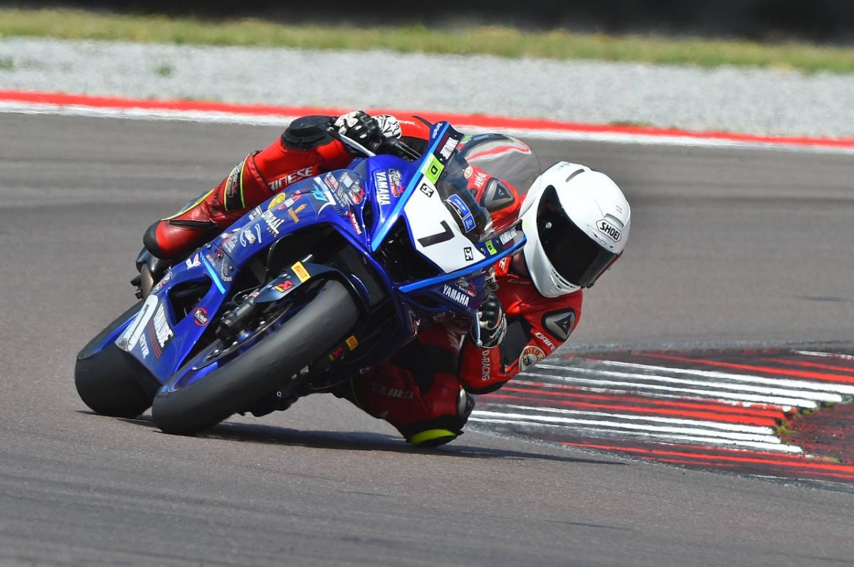 Мария Медведева на тестах Yamaha R7 CUP Italia