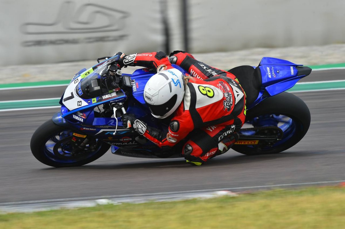 Мария Медведева на тестах Yamaha R7 CUP Italia