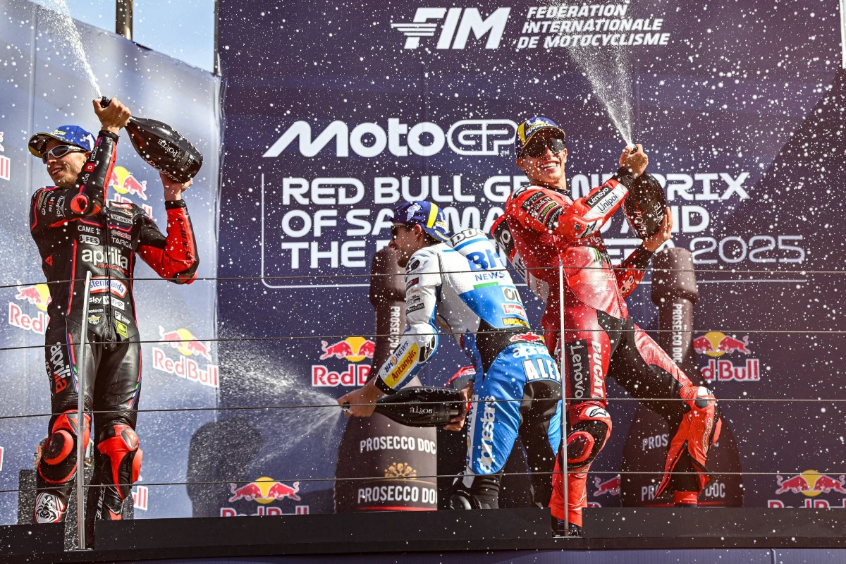 Подиум Гран-При Сан-Марино MotoGP 2025