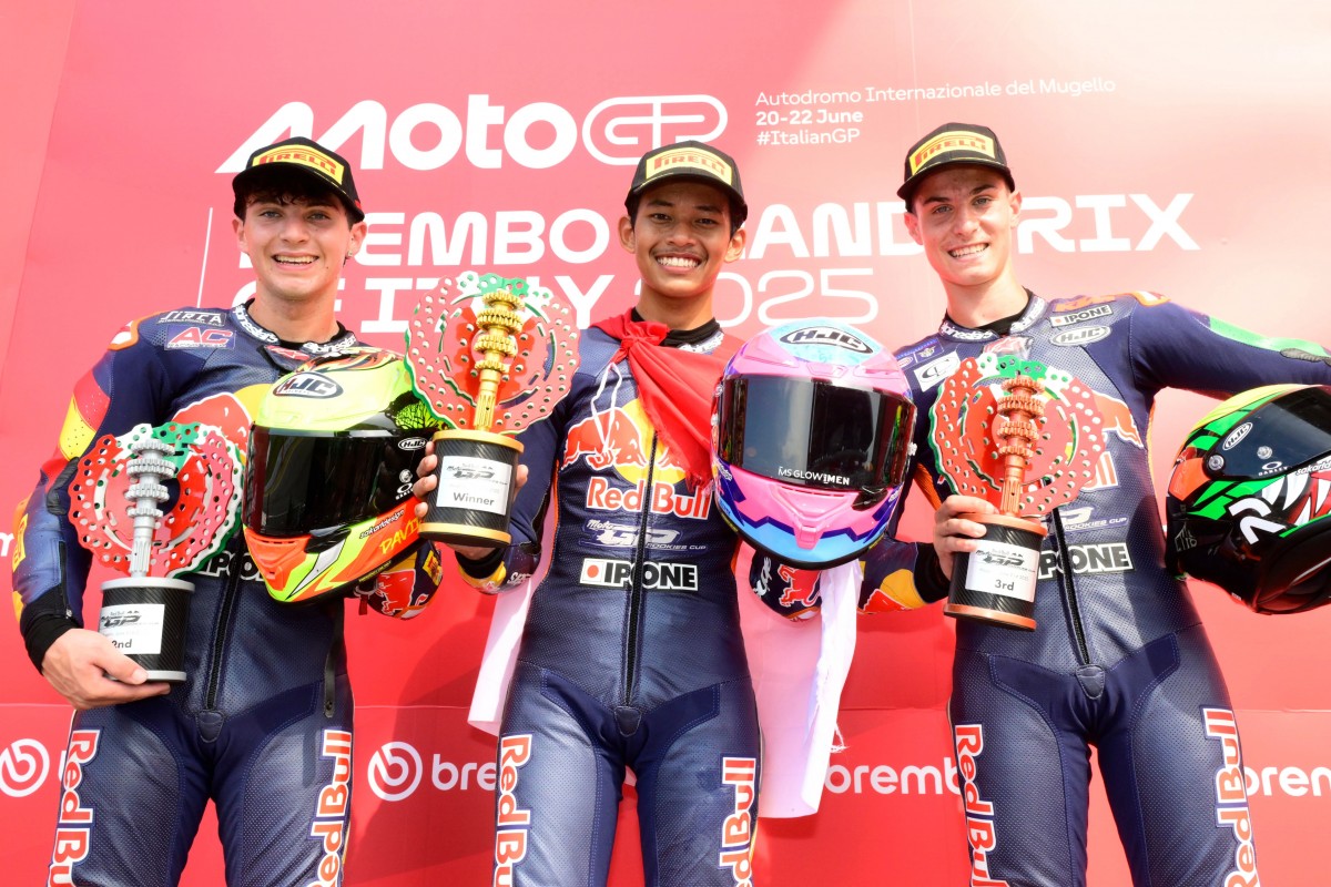 Веда Пратама - победитель трех гонок Red Bull Rookies Cup 2025 года