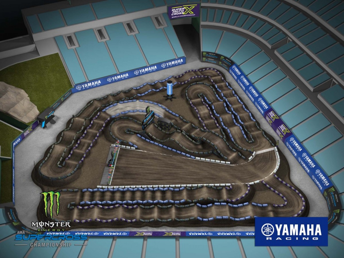 Все трассы AMA Supercross 2026: 1 этап, Anaheim-1