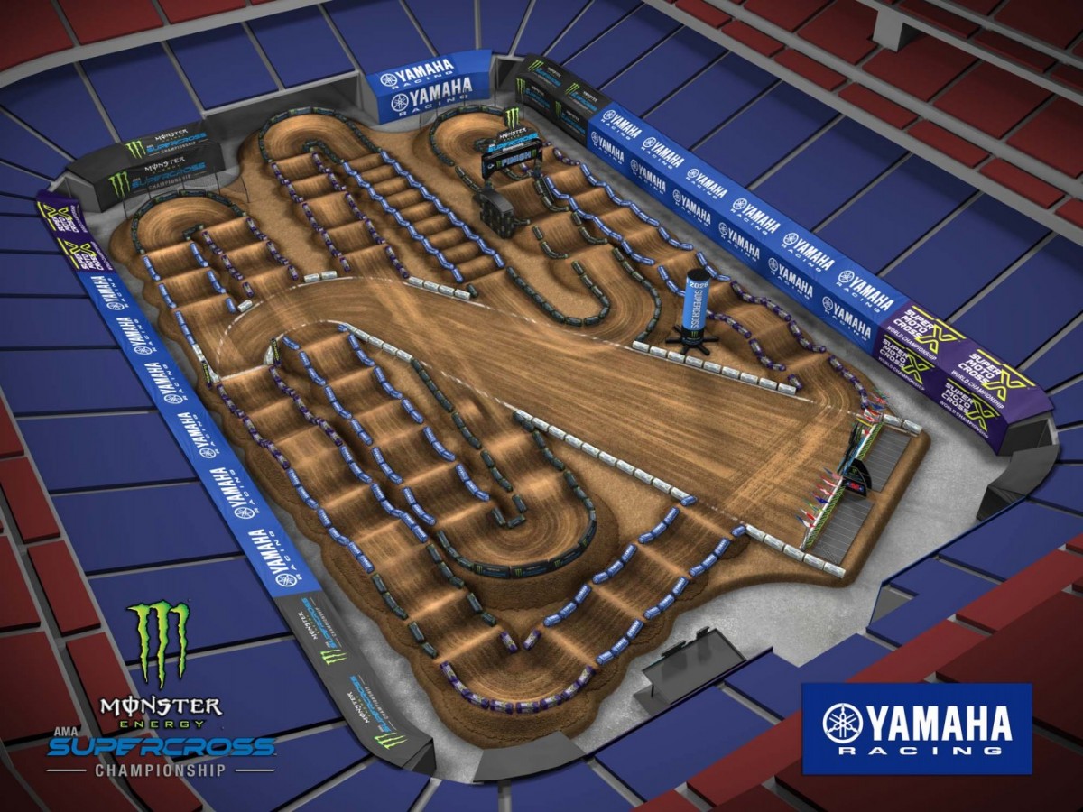 Все трассы AMA Supercross 2026: 4 этап, Houston, NRG Stadium