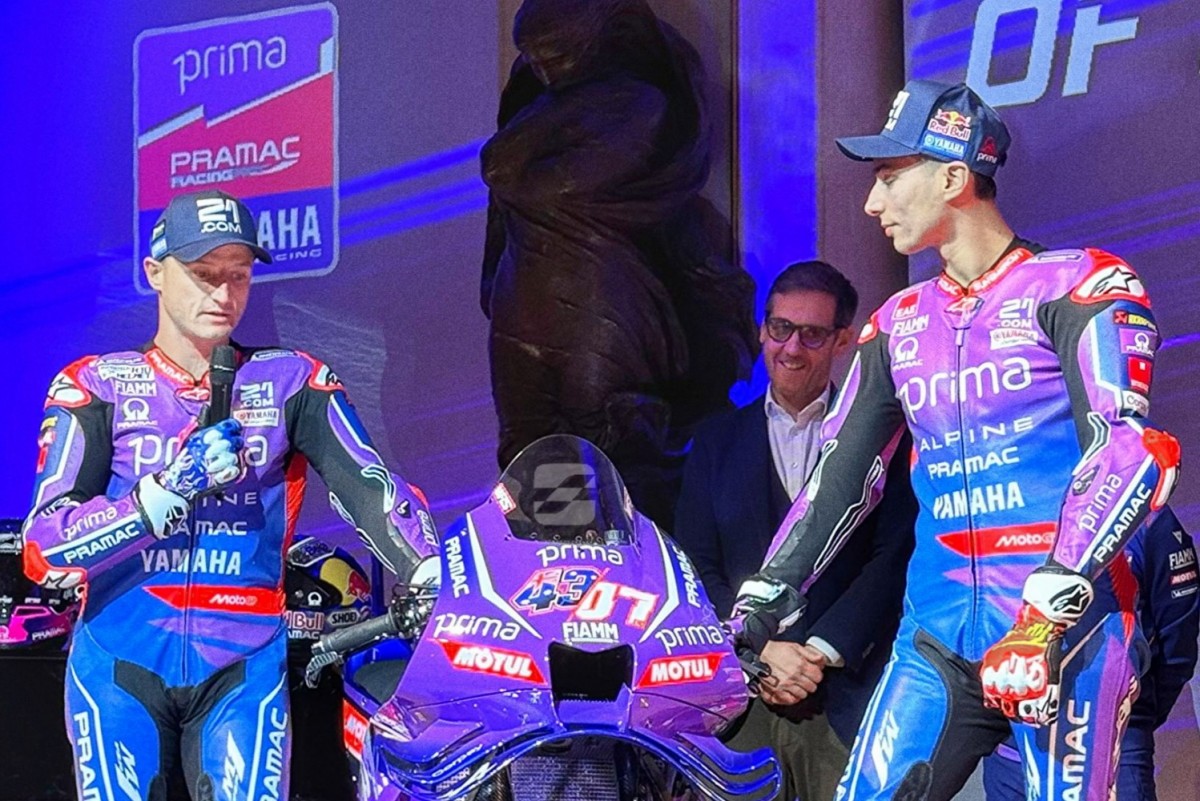 Презентация команды MotoGP 2026 Prima Pramac Racing Yamaha в Сиене