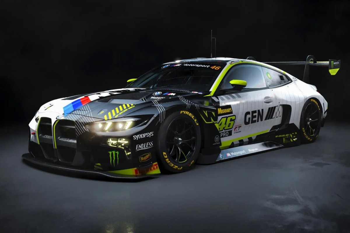 BMW M4 GT3 EVO команды Валентино Росси на гонке Bathurst 12 Hours 2026