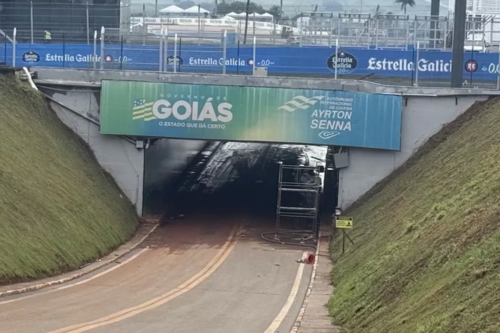Туннель в паддок после откачки воды