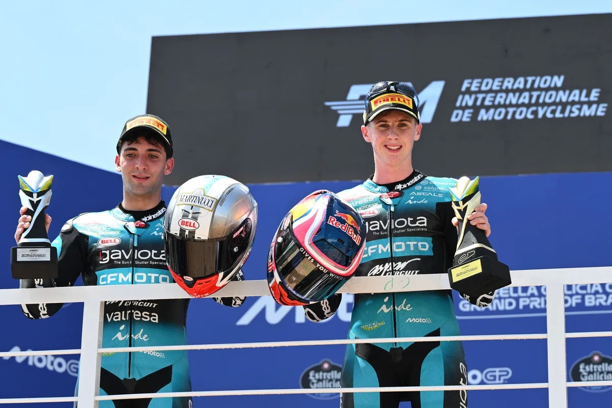 Победу в гонке одержал Макс Килес, сдержавший атаку своего напарника по Aspar Team