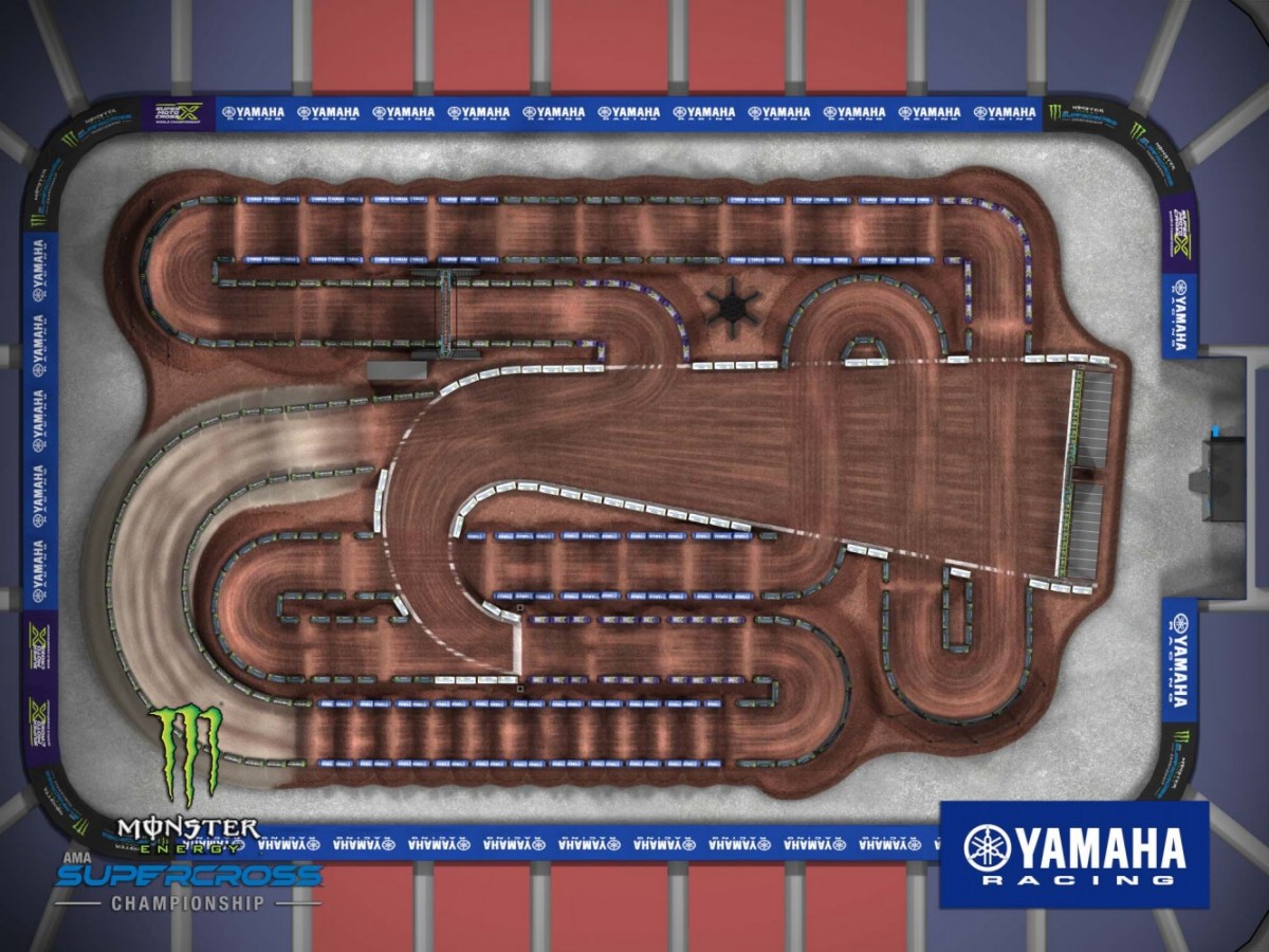 Все трассы AMA Supercross 2026: финальный, 17 этап на Rice-Eccles Stadium в Солт-Лейк-Сити