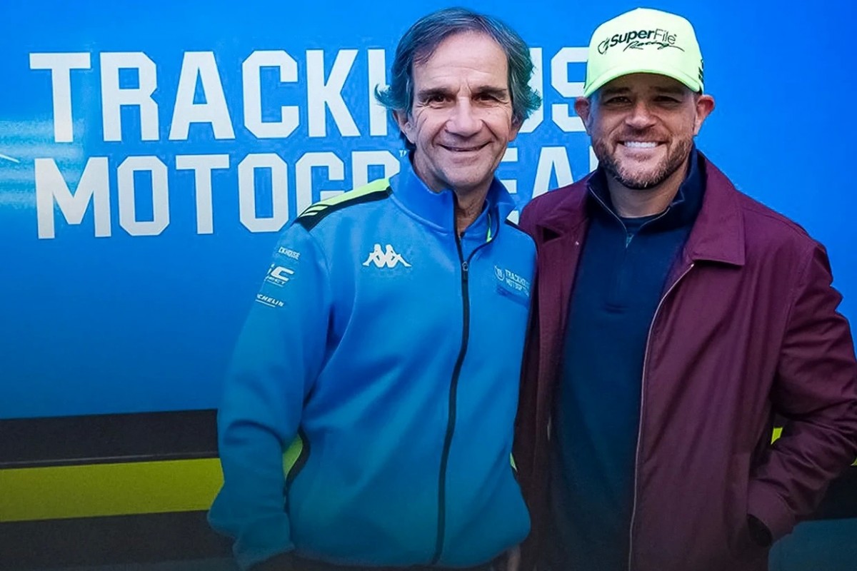 Давиде Бривио и босс TrackHouse Джастин Маркс