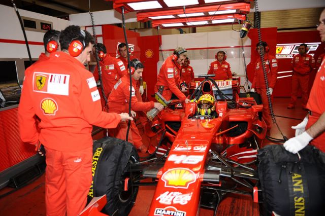 Валентино Росси на тестах Ferrari, Mugello 2009