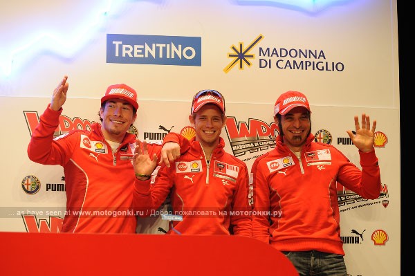 Стоунер, Хейден и Гуареши - новый состав команды Ducati MotoGP