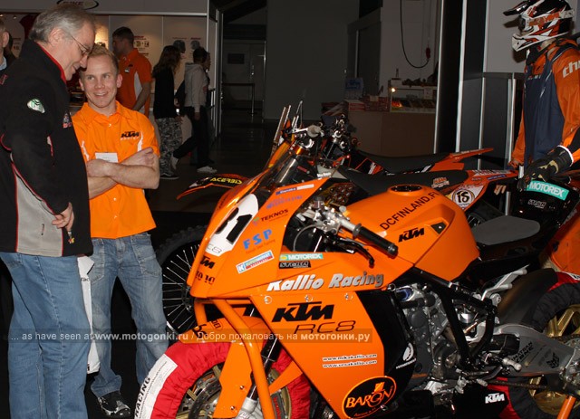 Веса Каллио и его байк KTM RC8 1190