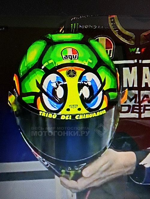 Новый шлем Валентино Росси для Гран-При Италии 2013 года