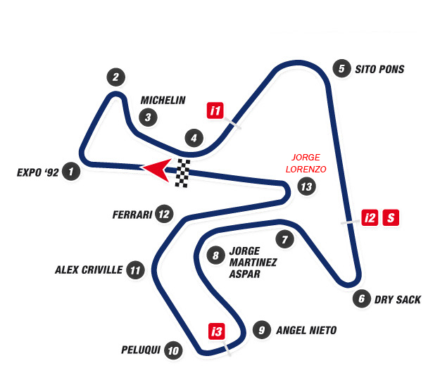 В 2013 году последний (13-й) поворот Circuito de Jerez был переименован в честь Хорхе Лоренцо