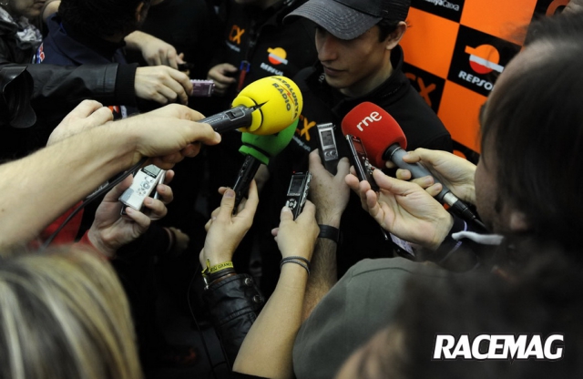 Заявление Марка Маркеса о том, что он пока не собирается переходить в MotoGP на пресс-конференции в Сепанге, 2011