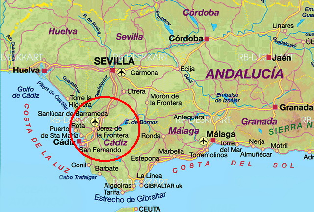 Андалусия: ближайшие аэропорты - Севилья, Марбелья, Херес