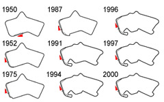 Конфигурация Silverstone Circuit менялась 10 раз с 1950 года