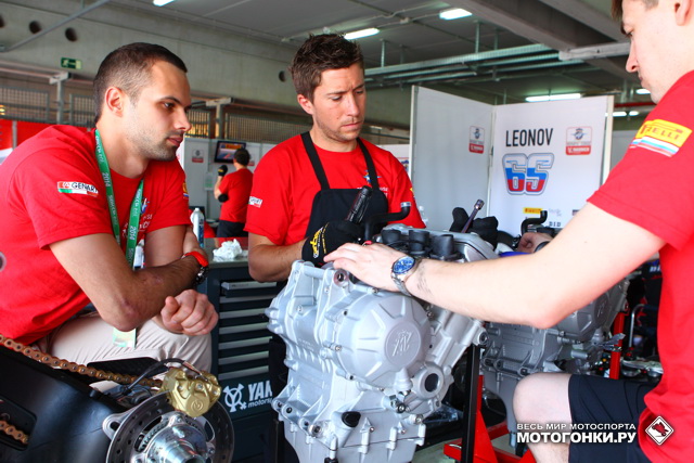 Разработкой и совершенствованием мотора MV Agusta F3 российская команда занялась в январе 2014 года и продолжала работу до июня