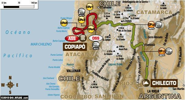 Маршрут СУ4: Chilecito - Copiapo