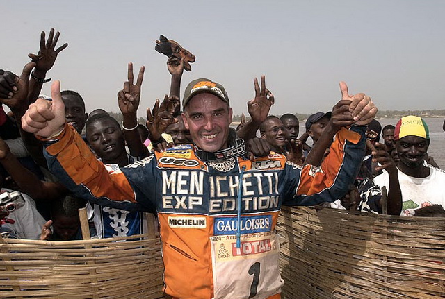 Фабрицио Меони вернулся на старт вместе с KTM в 2002 году, чтобы продолжить победную линию