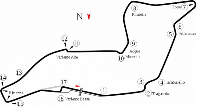 Схема Autodromo Enzo e Dino Ferrari