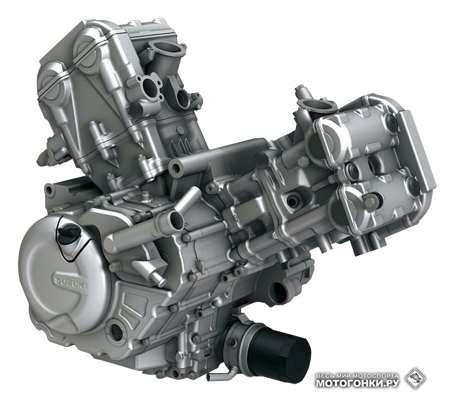 Двигатель Suzuki DL650: 645 куб.см, 90-градусный V-Twin (L-Twin) DOHC мощностью 69 л.с. и крутящим моментом 69 Нм