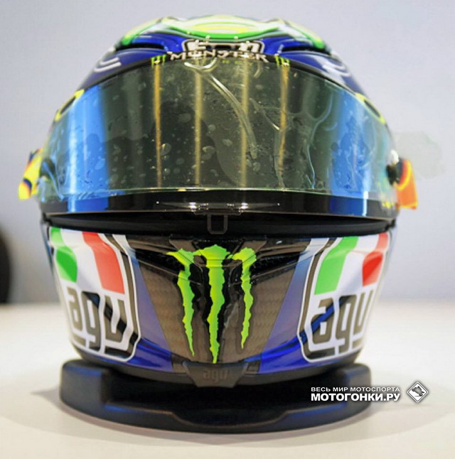 Новый шлем AGV Валентино Росси для Гран-При Сан-Марино