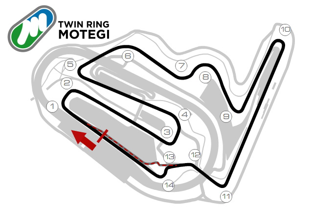 Схема Twin Ring Motegi Circuit, MotoGP