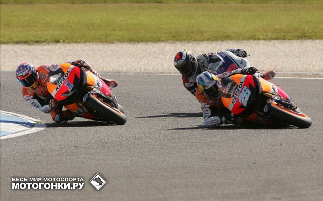 MotoGP: Падение Дани Педросы в Гран-При Австралии 2012 года