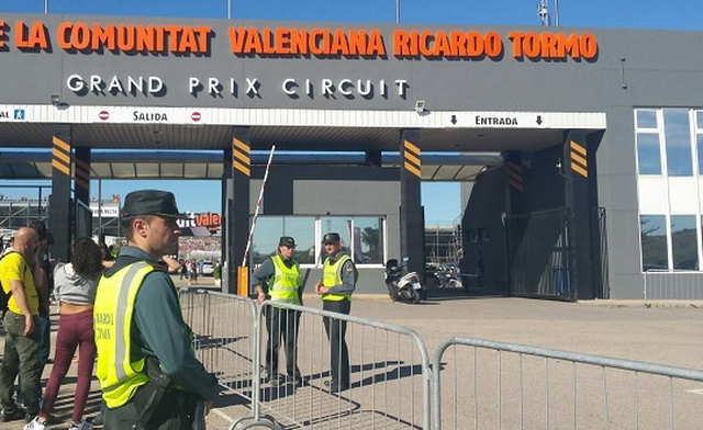 Национальная гвардия усилила кордоны местной полиции Честе на уикенде Гран-При Валенсии