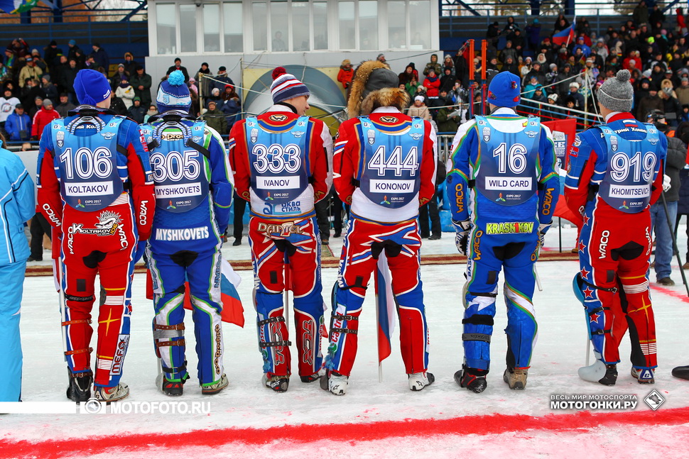 На FIM Ice Speedway Gladiators Россия представлена самой большой командой - 7 участников из 17