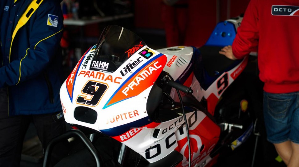 Данило Петруччи, OCTO Pramac Yakhnich Ducati GP15 (2016) возглавил тесты в Австралии