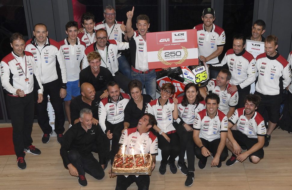 LCR Honda отпраздновала своеобразный юбилей: 250 Гран-При вместе с партнером GIVI незадолго до Гран-При Германии